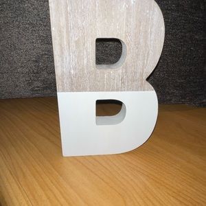 The Letter “B”; wood